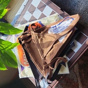 MRIGNT thongs ☆ 6 pack ☆ SMALL ☆ Brand NEW ☆ Black & Brown ☆ THONGs